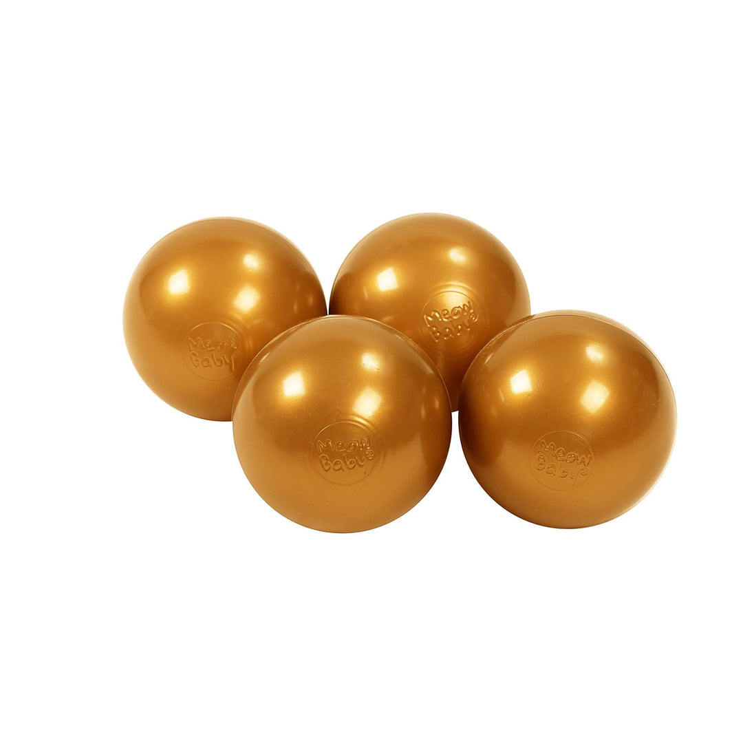Bløde plastikbolde 7 cm til boldbassinet 50 stk., guld