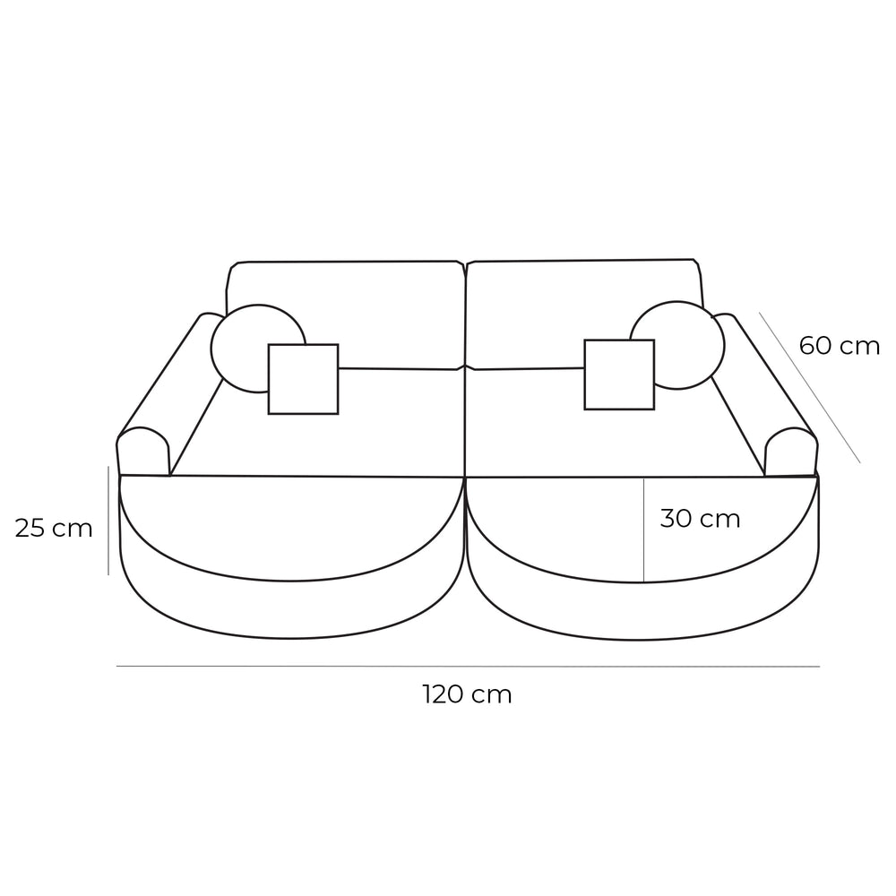 NY Pocket Sofa Max Æstetisk Turkis