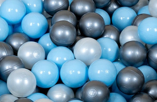 Boucle Turtle Ball Pit for Children - Dusty Ice Blue