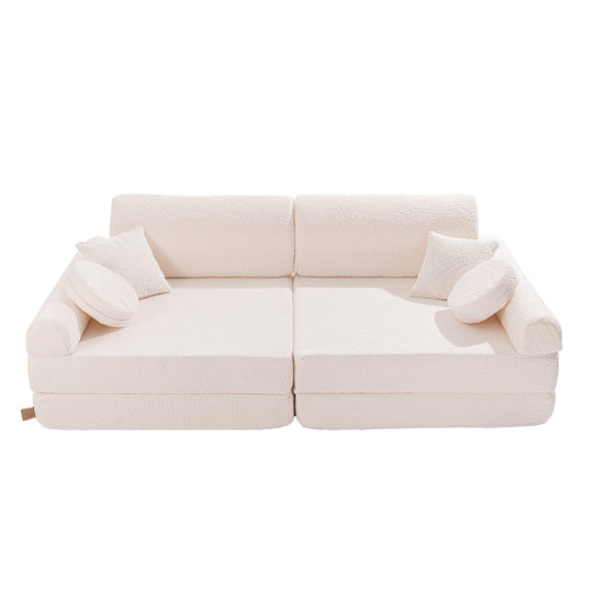Play Sofa Premium Boucle White