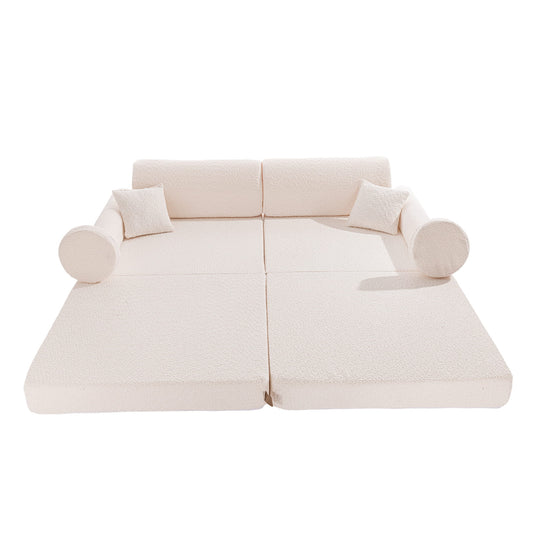Play Sofa Premium Boucle White