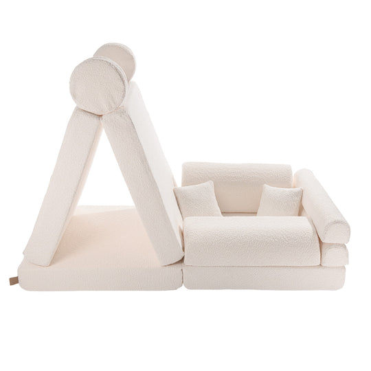 Play Sofa Premium Boucle White