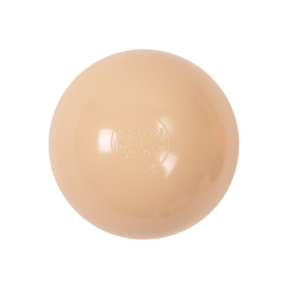Bløde plastikbolde 7 cm til boldbassinet 50 stk., Beige