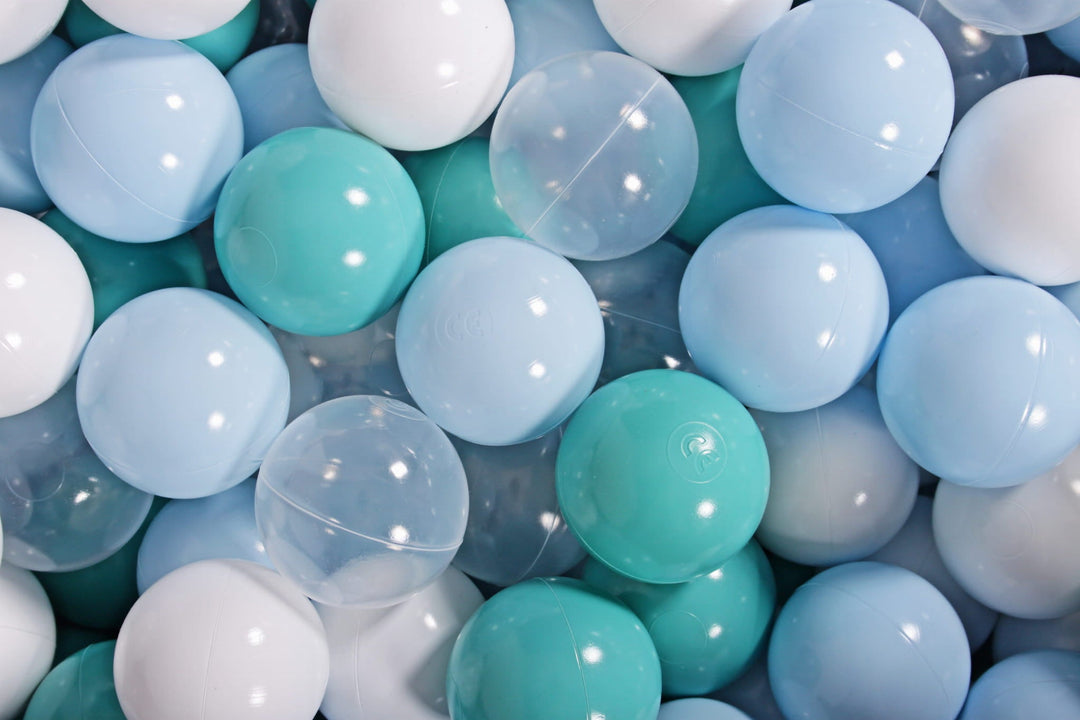 Boucle Turtle Ball Pit for Children - Dusty Ice Blue