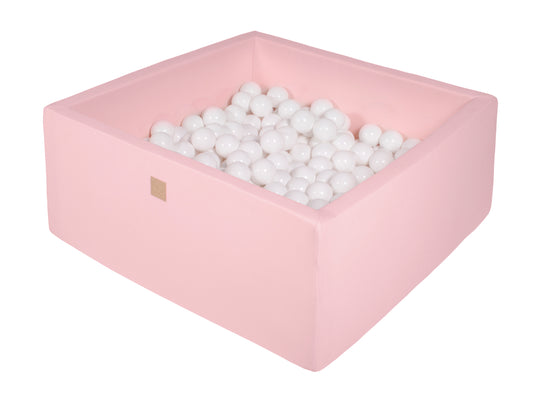 Cotton Light Pink Square Ball Pit