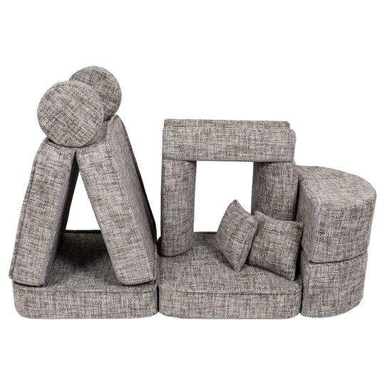 Medium Modular Sofa for Kids - Tangle Moon Grey Plus
