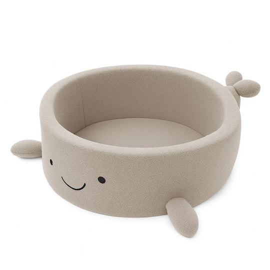 Boucle Hvalboldbassin til Børn - Havrekiks Beige