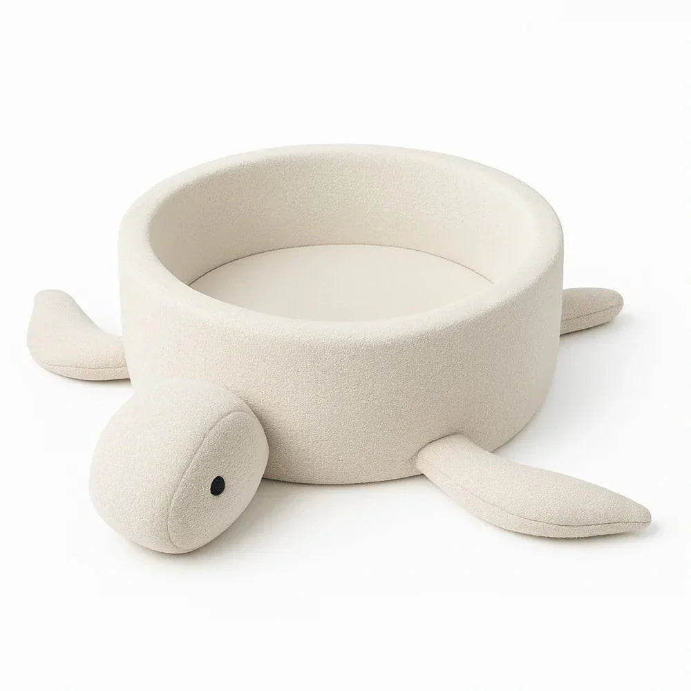 Boucle Turtle Ball Pit for Children - Cheesecake Cream Beige