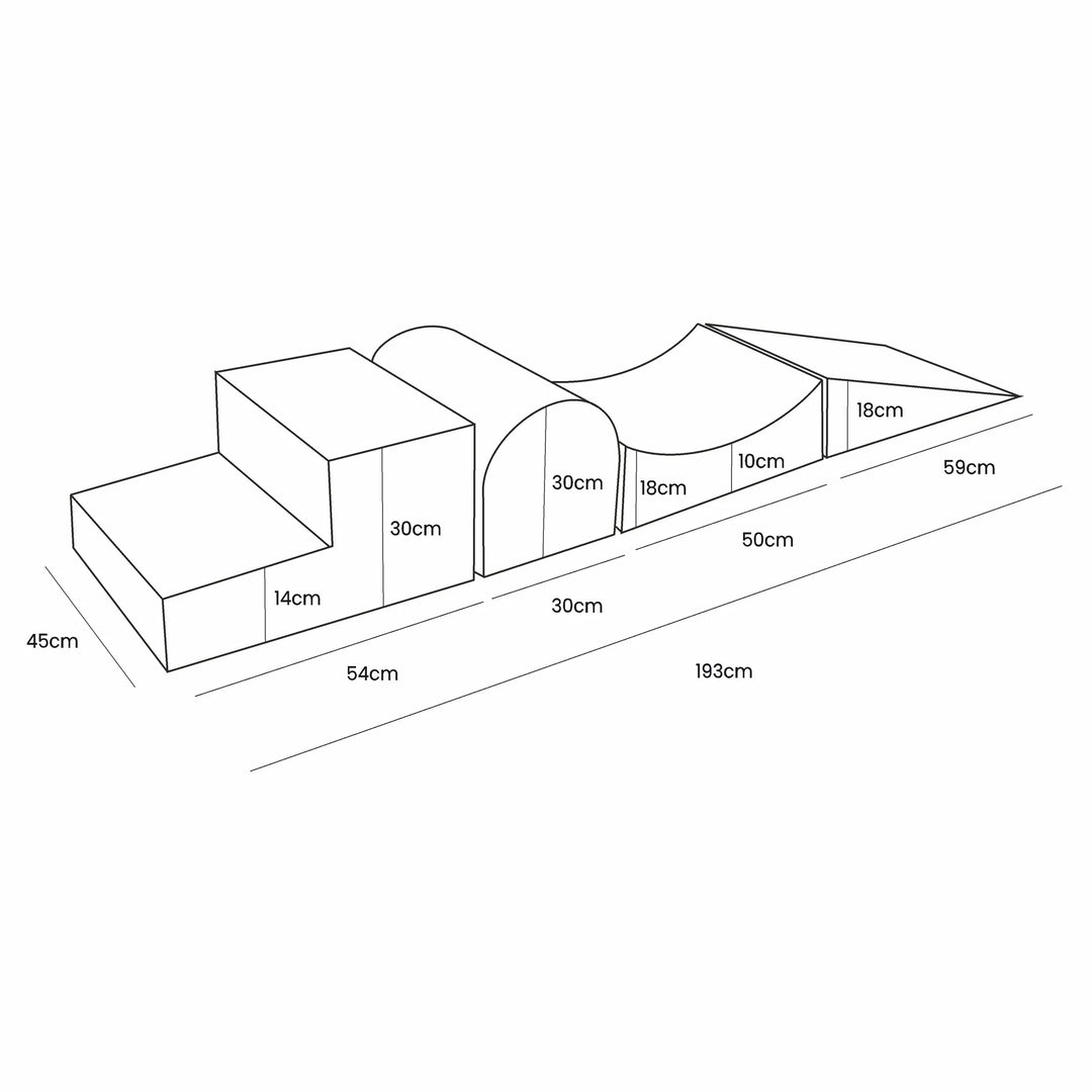 Fløjlslegesæt - 4 elementer