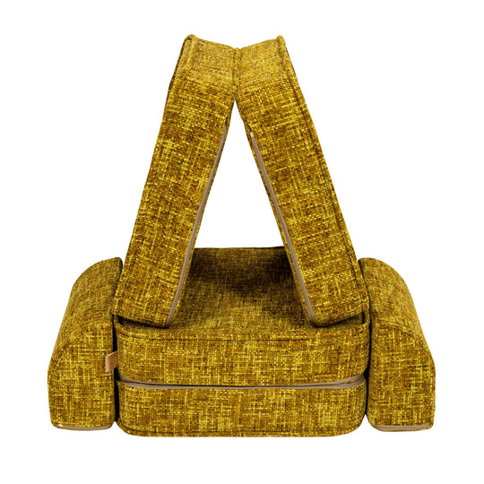 Small Modular Sofa for Kids - Tangle Honey Mustard